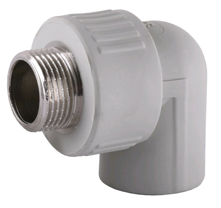 Кутник 90 зовнішня різьба Vsplast PPR ф20х1/2 ** 1010